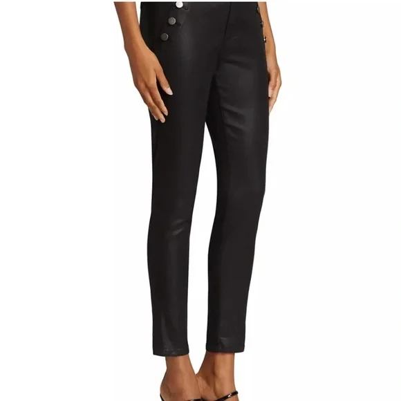 ❤️❤️ Ramy Brook Women's Black Helena High-Rise Coated Skinny Jeans❤️❤️